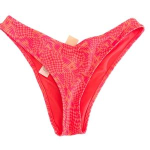 NWT • AERIE • PINK AND ORANGE • (NWT
EXTRA SMALL • CHEEKY BIKINI BOTTOMS